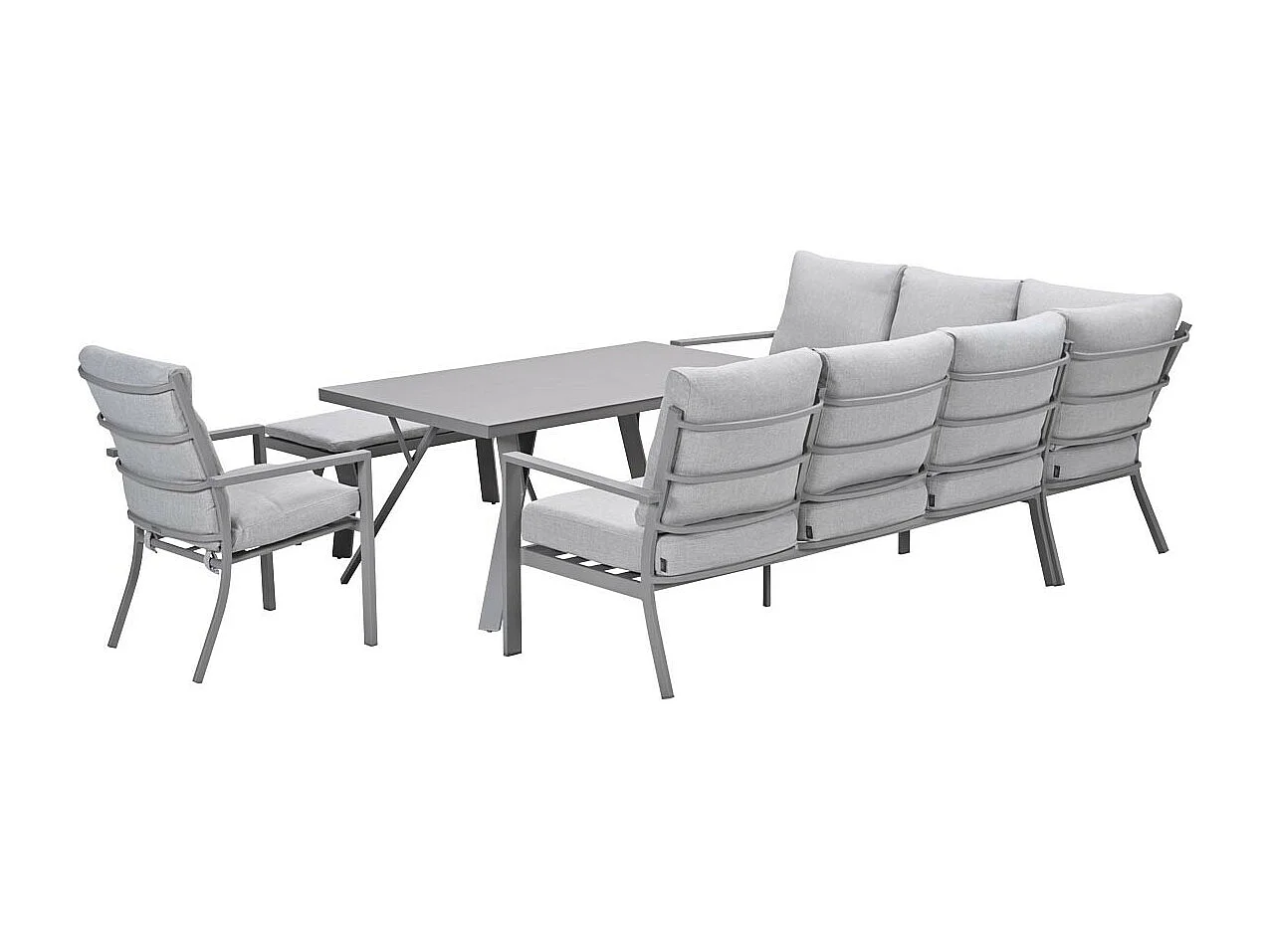 Garden Impressions Senja lounge dining set 5-delig links incl. stoel - valley sand