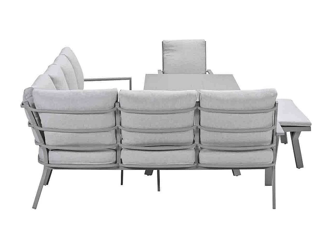 Garden Impressions Senja lounge dining set 5-delig links incl. stoel - valley sand