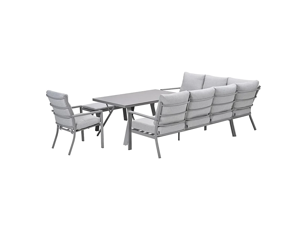 Garden Impressions Senja lounge dining set 5-delig links incl. stoel - valley sand
