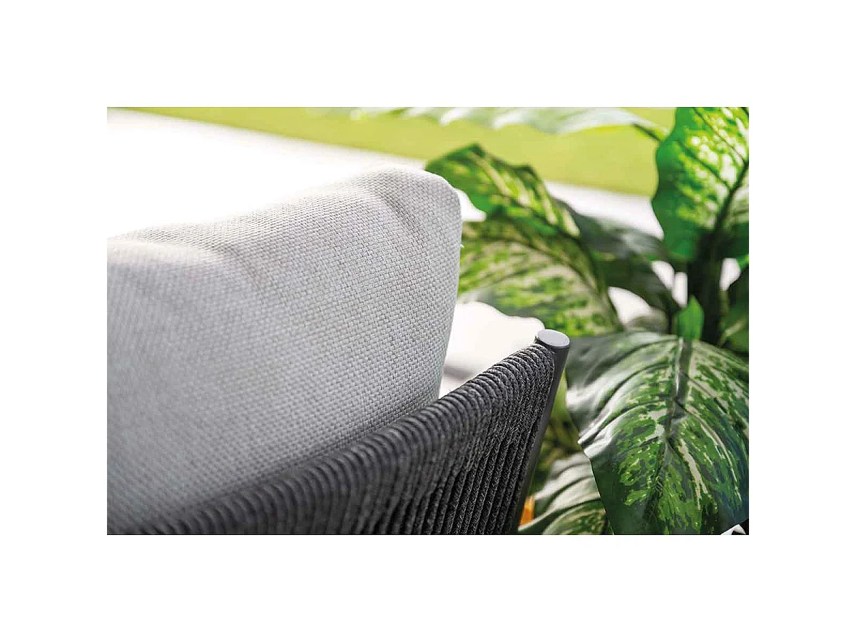 Garden Impressions Tineo lounge dining set 6-delig - donker grijs