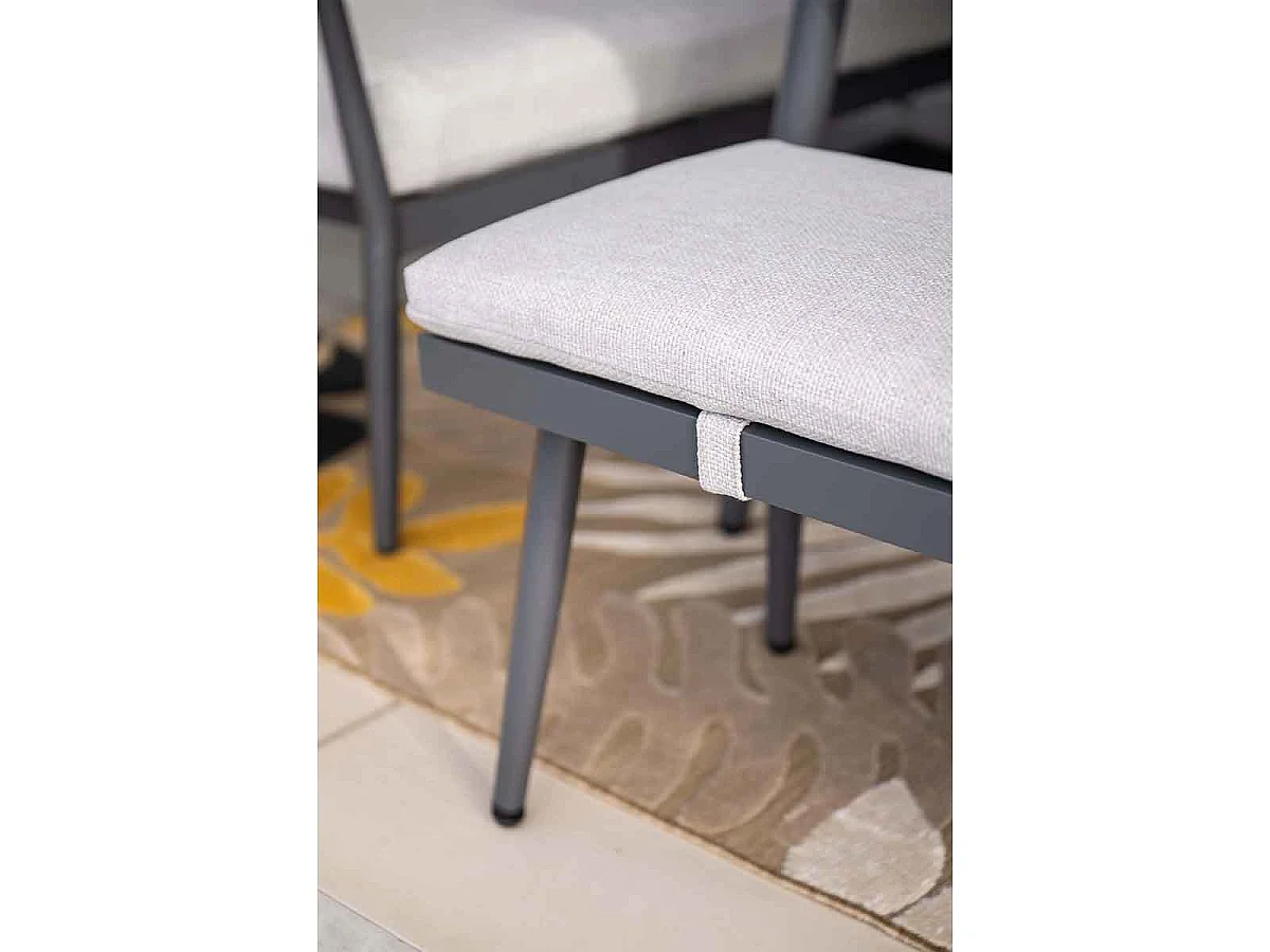 Garden Impressions Tineo lounge dining set 6-delig - donker grijs