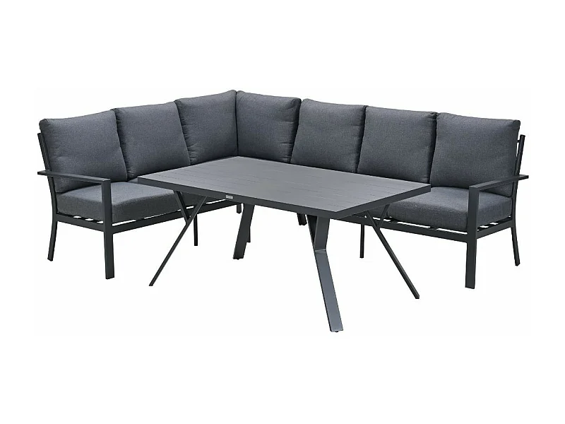 Garden Impressions Senja lounge dining set 3-delig links - mystic grey