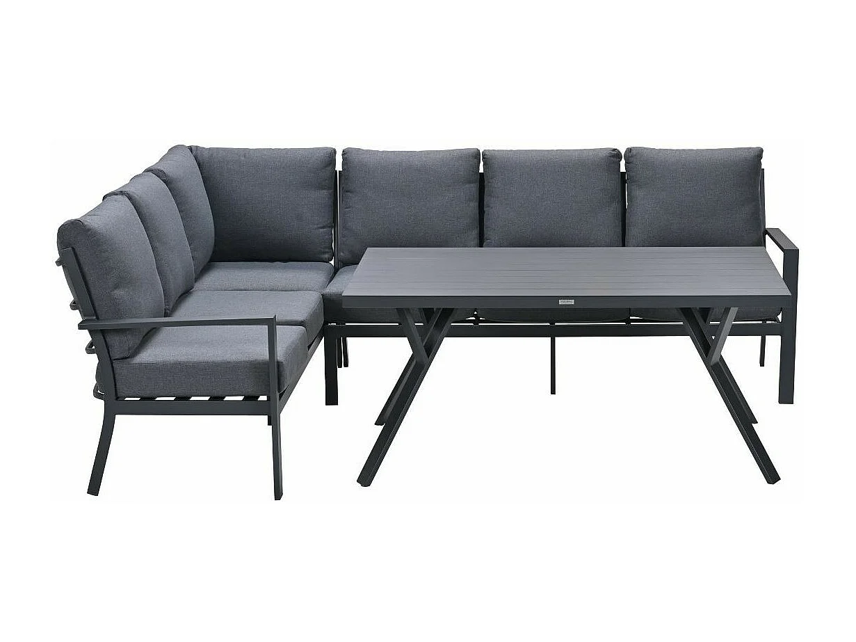Garden Impressions Senja lounge dining set 3-delig links - mystic grey