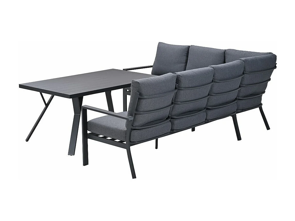 Garden Impressions Senja lounge dining set 3-delig links - mystic grey