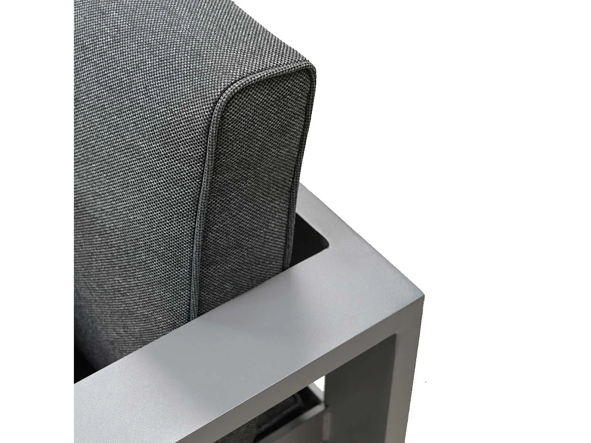 Ensemble de salon de balcon Garden Impressions Riga 5 pièces gris