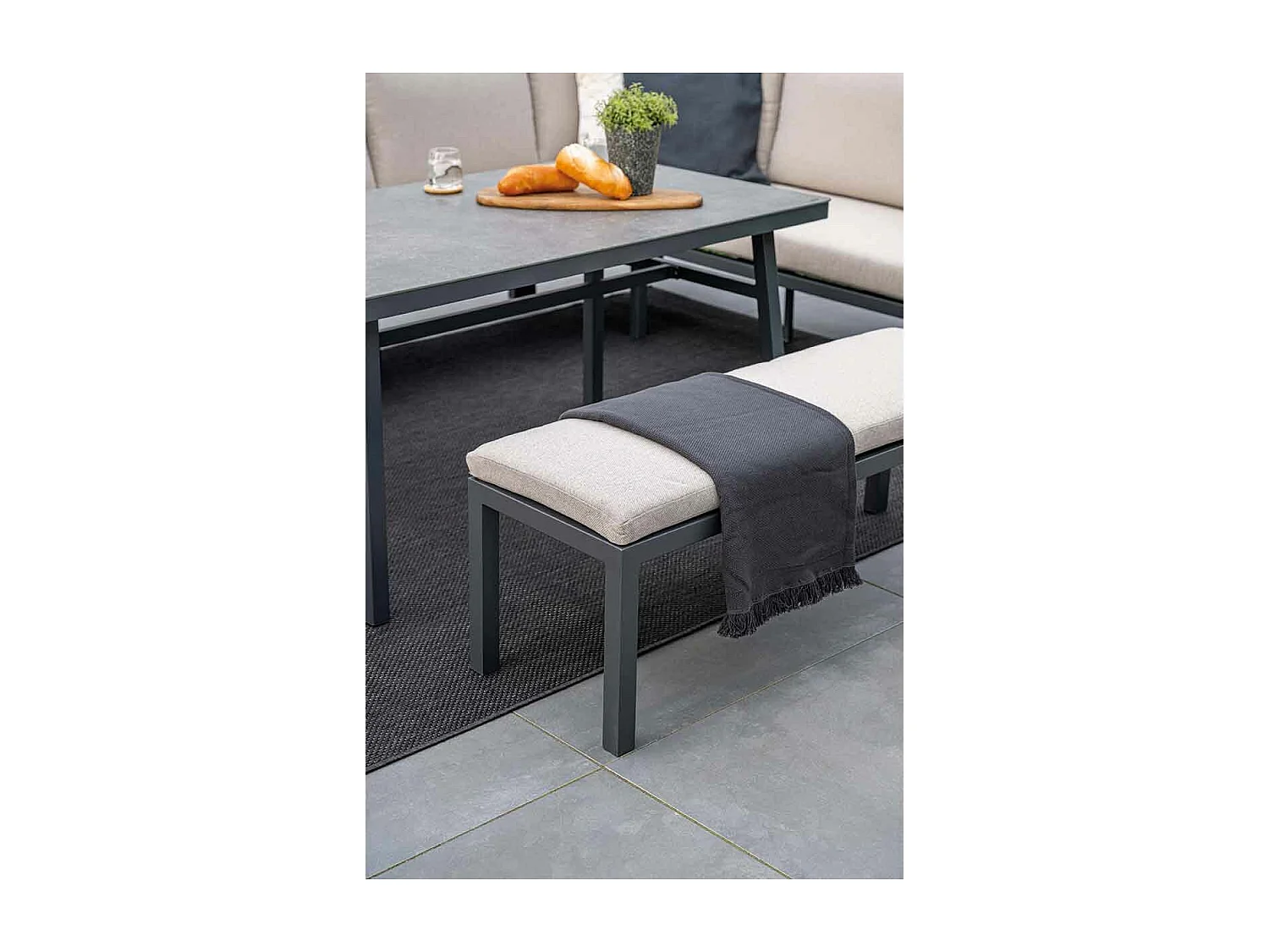 Garden Impressions Markus lounge dining set 4-delig - desert sand