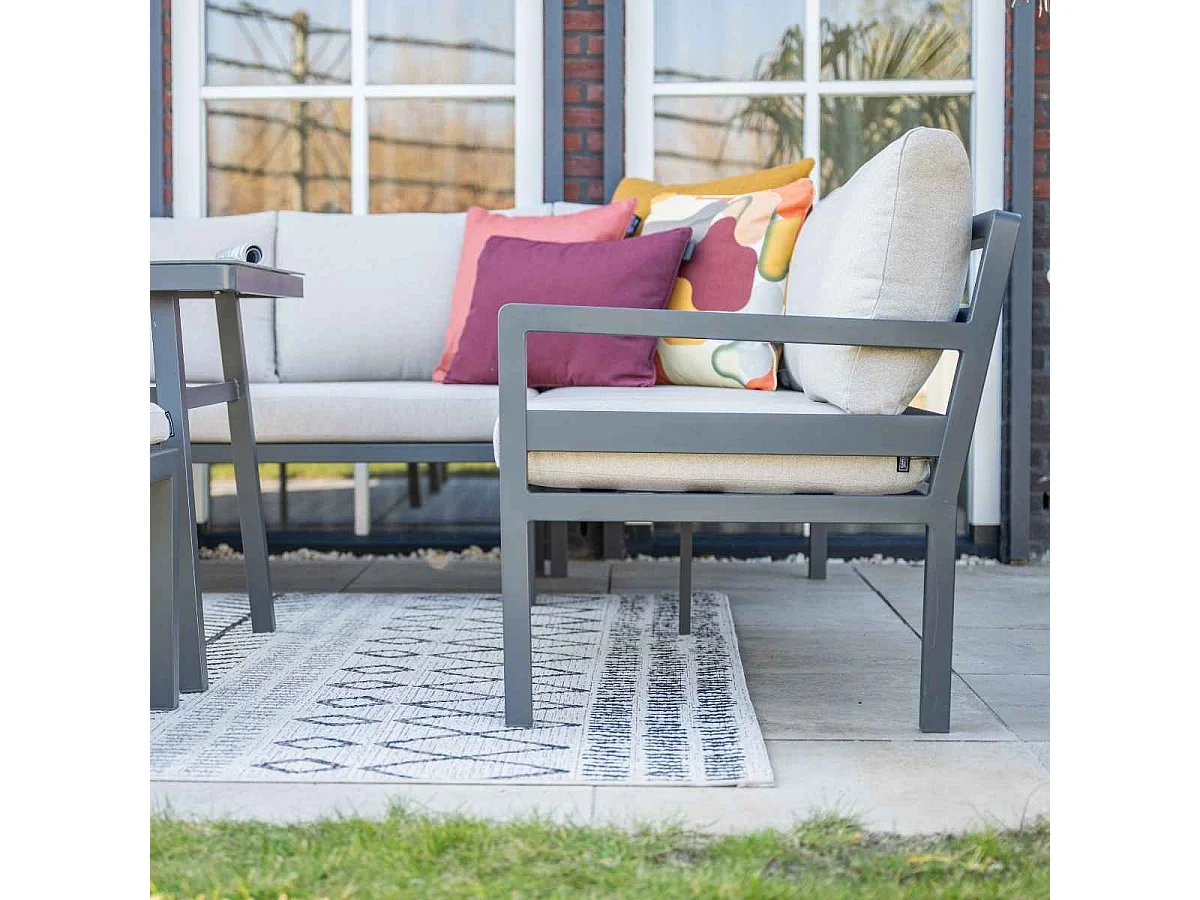 Garden Impressions salon salle à manger Markus à droite - sable du désert 4 pièces