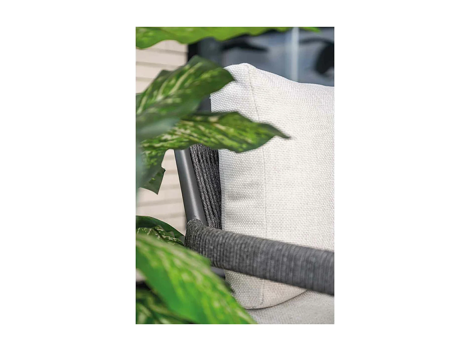 Garden Impressions salon salle à manger Tineo gris foncé 5 pièces