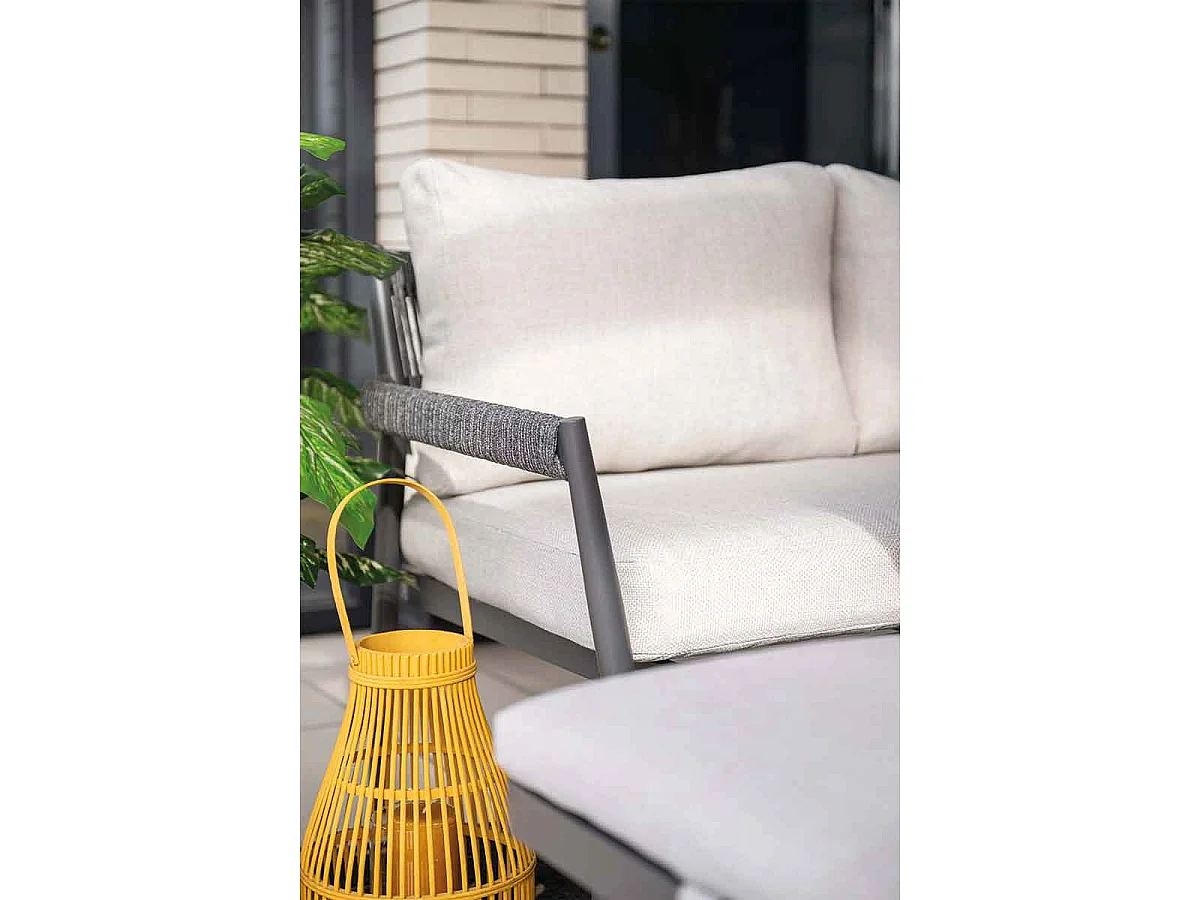 Garden Impressions Tineo lounge dining set 5-delig - donker grijs