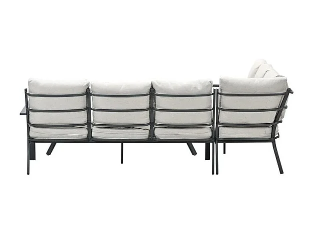 Garden Impressions Senja lounge dining set 3-delig links - desert sand