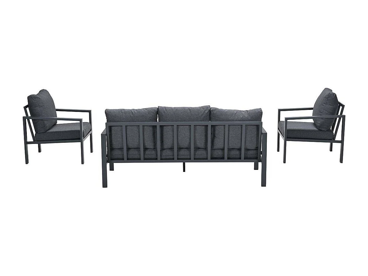 Ensemble de salon Garden Impressions Durban gris foncé 4 pièces