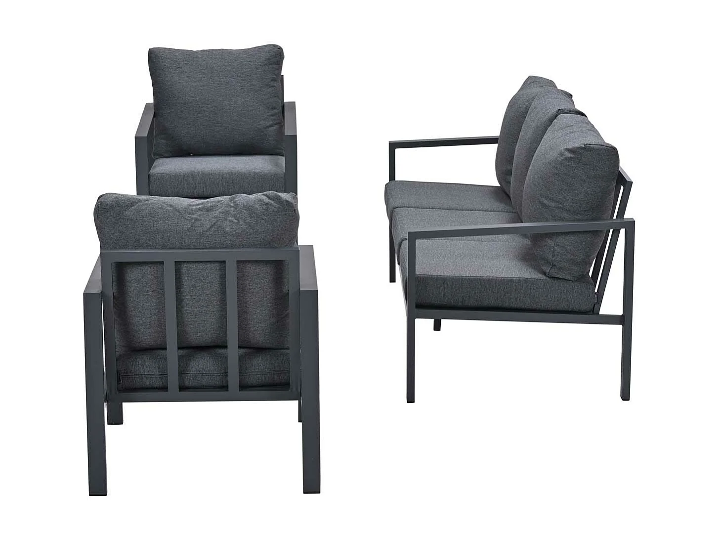 Ensemble de salon Garden Impressions Durban gris foncé 4 pièces