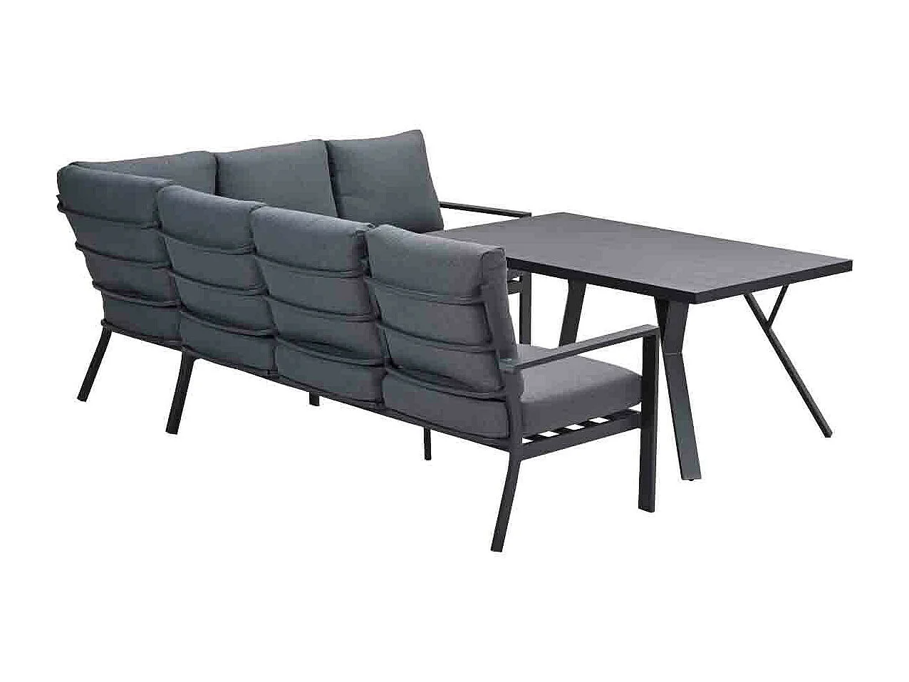 Garden Impressions Senja lounge dining set 3-delig rechts - mystic grey