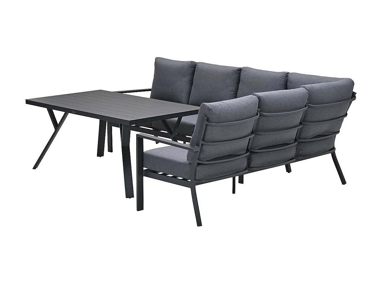 Garden Impressions Senja lounge dining set 3-delig rechts - mystic grey