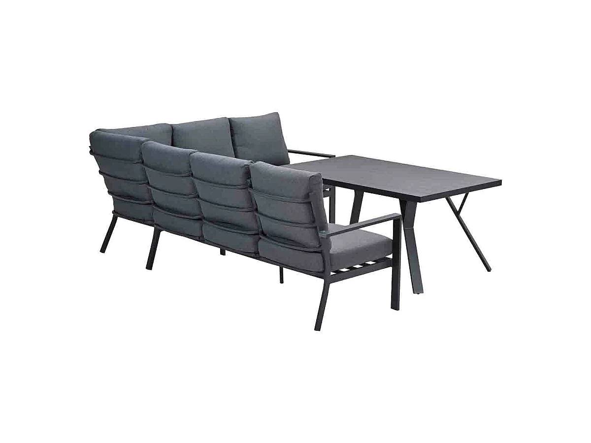 Garden Impressions Senja lounge dining set 3-delig rechts - mystic grey