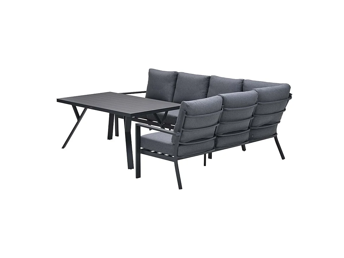 Garden Impressions Senja lounge dining set 3-delig rechts - mystic grey