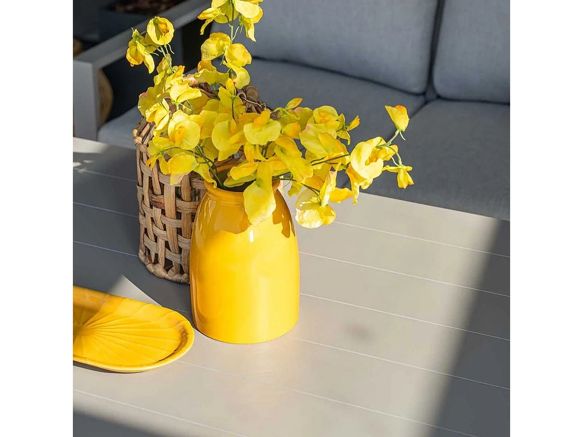 Garden Impressions Senja lounge dining set stoel-bank 4-delig taupe - valley sand