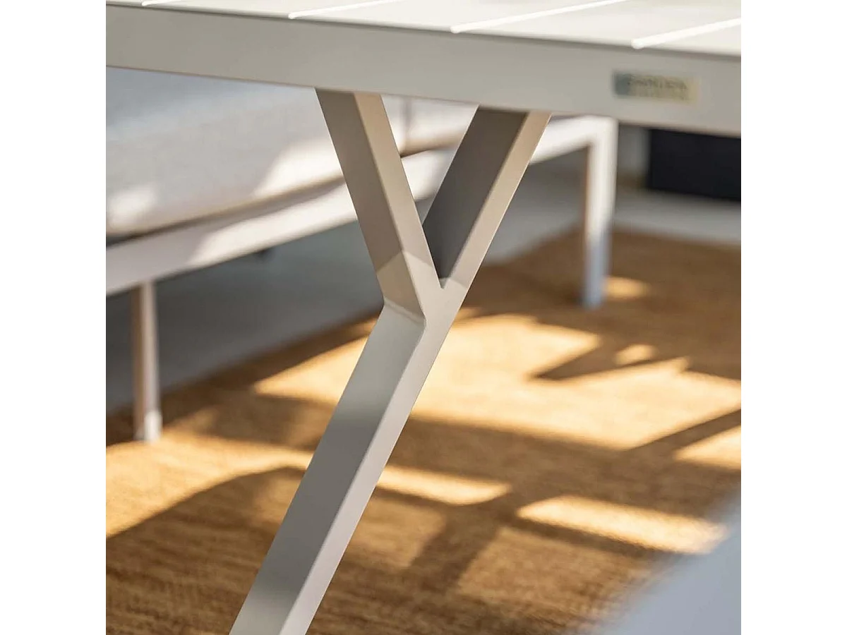 Ensemble de salon Garden Impressions Senja taupe - chaise-canapé 4 pièces sable de la vallée