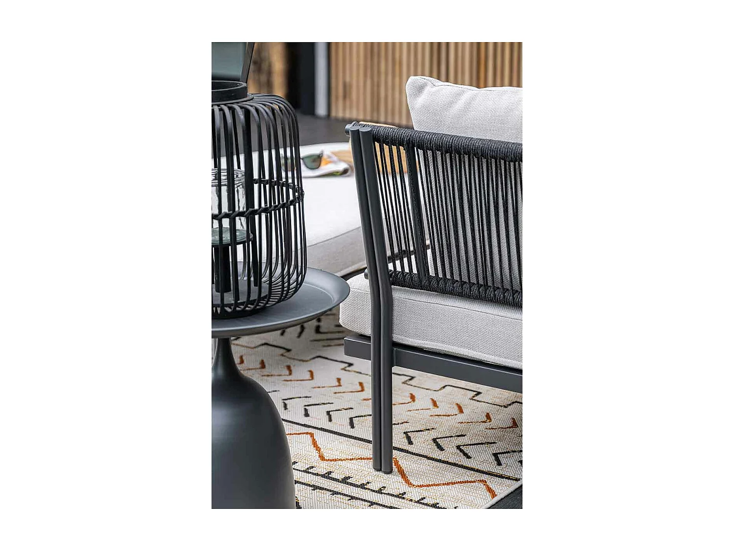 Garden Impressions chaise longue Atlanta méridienne gris foncé