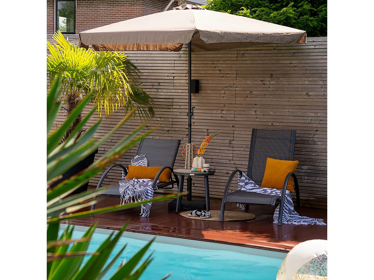 Garden Impressions Santos salon transat - gris