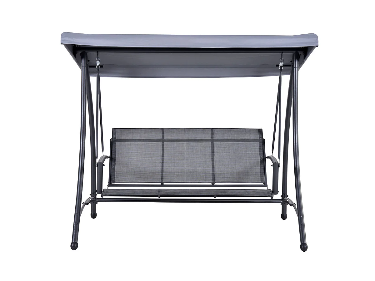 Banc balançoire 3 place Garden Impressions Rubens gris foncé antracite