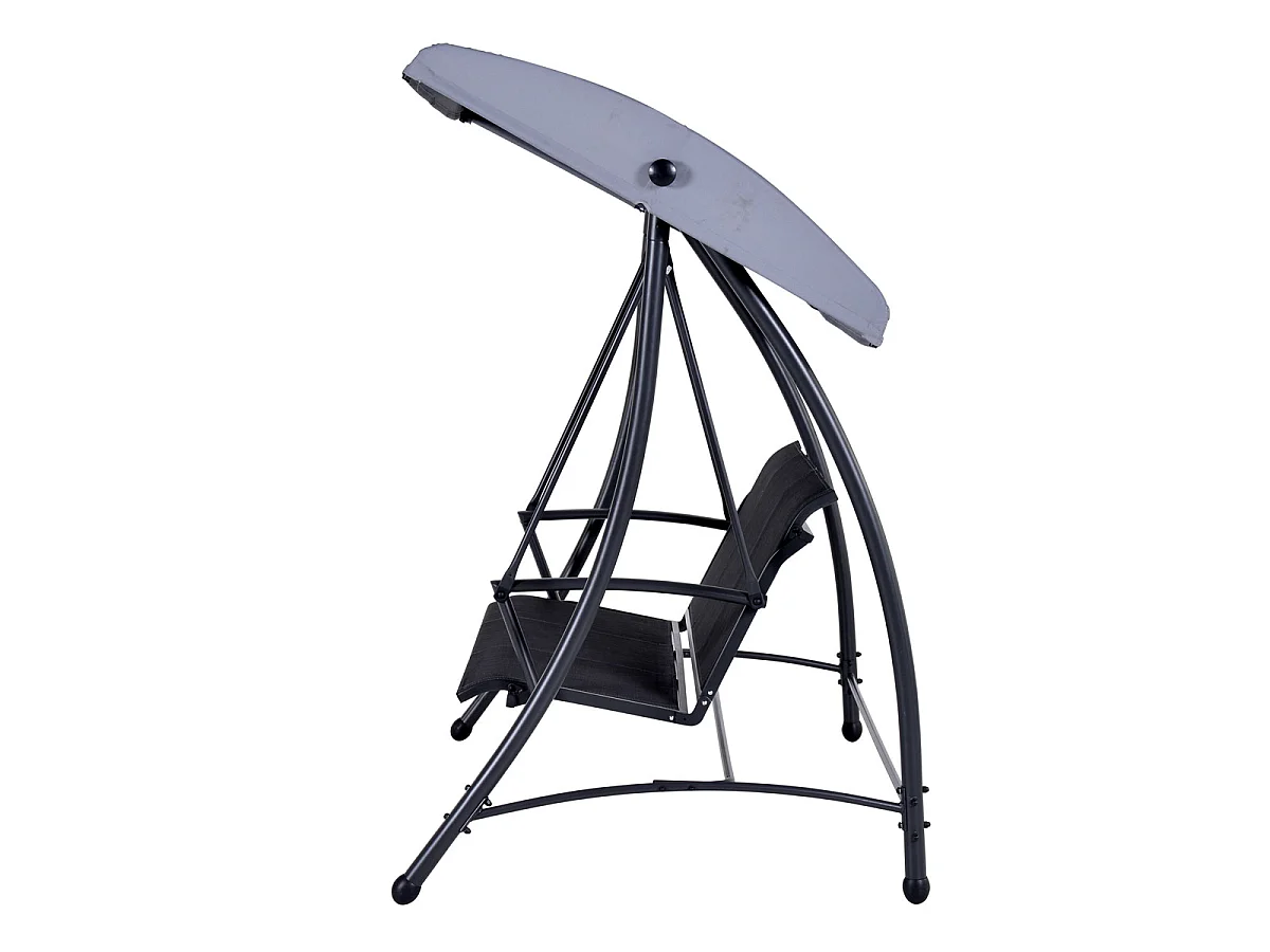 Banc balançoire 3 place Garden Impressions Rubens gris foncé antracite