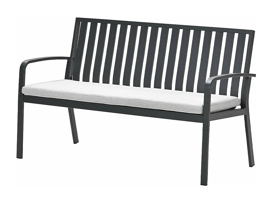 Garden Impressions banc de jardin Neapolis gris foncé 150 cm