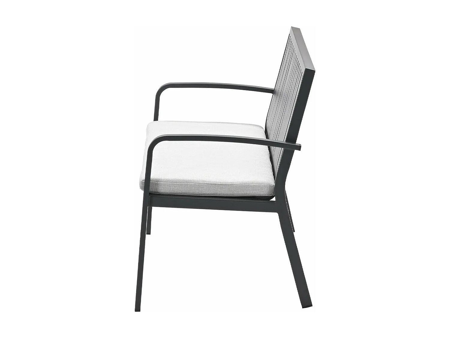 Garden Impressions banc de jardin Neapolis gris foncé 150 cm