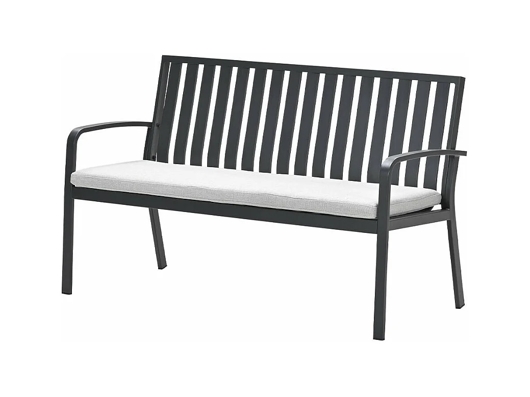 Garden Impressions Neapolis tuinbank 150 cm - donker grijs
