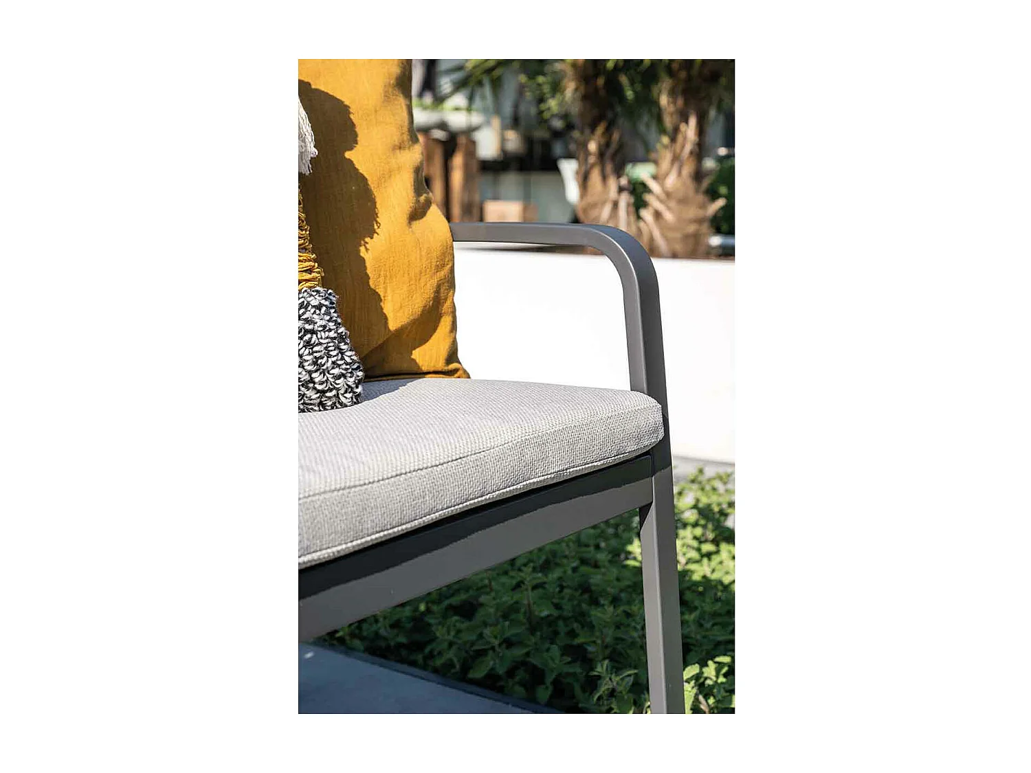 Garden Impressions banc de jardin Neapolis gris foncé 150 cm