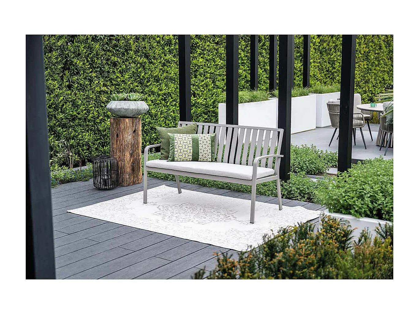 Garden Impressions Neapolis tuinbank 150 cm - taupe