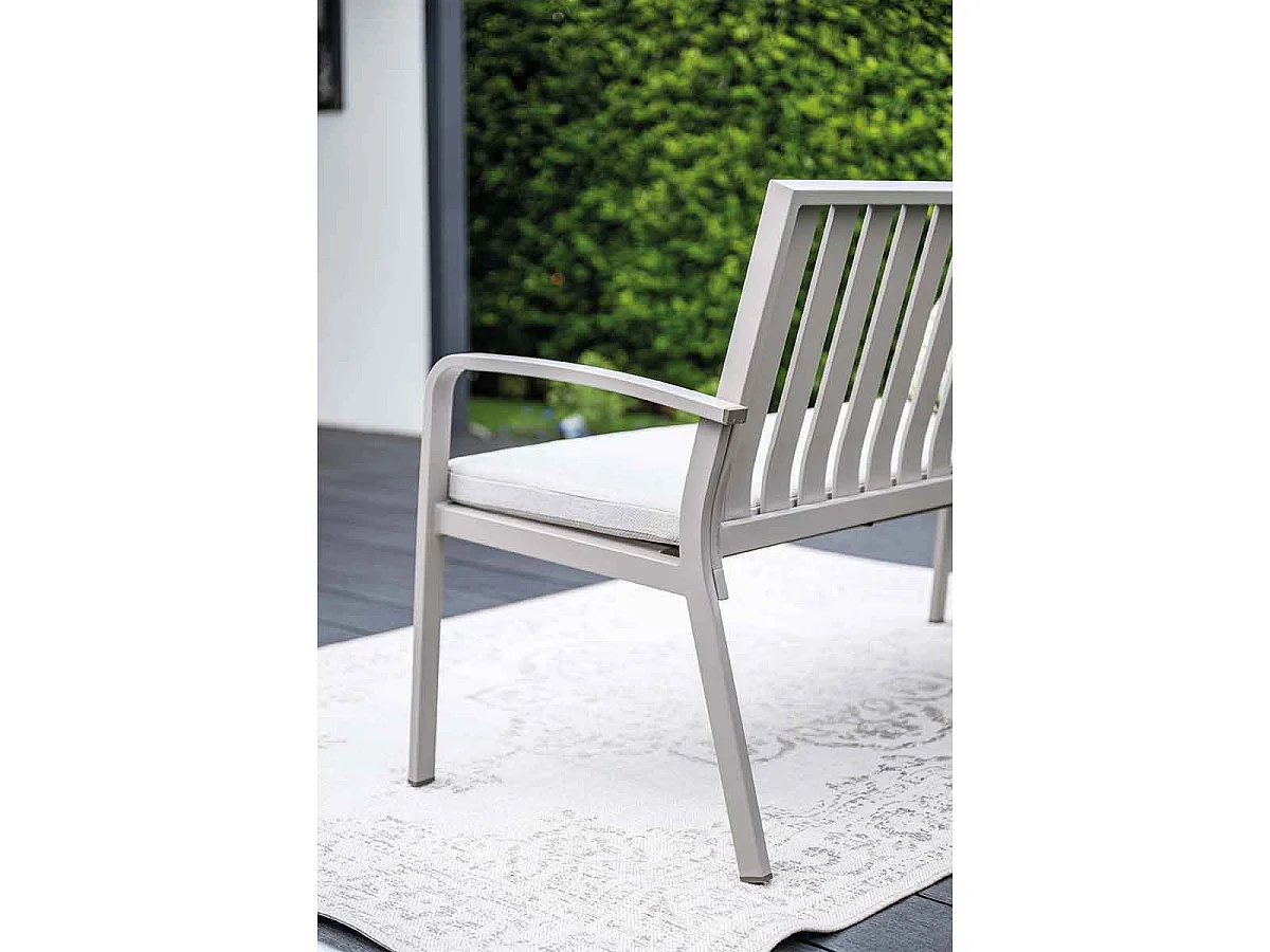Garden Impressions Neapolis tuinbank 150 cm - taupe