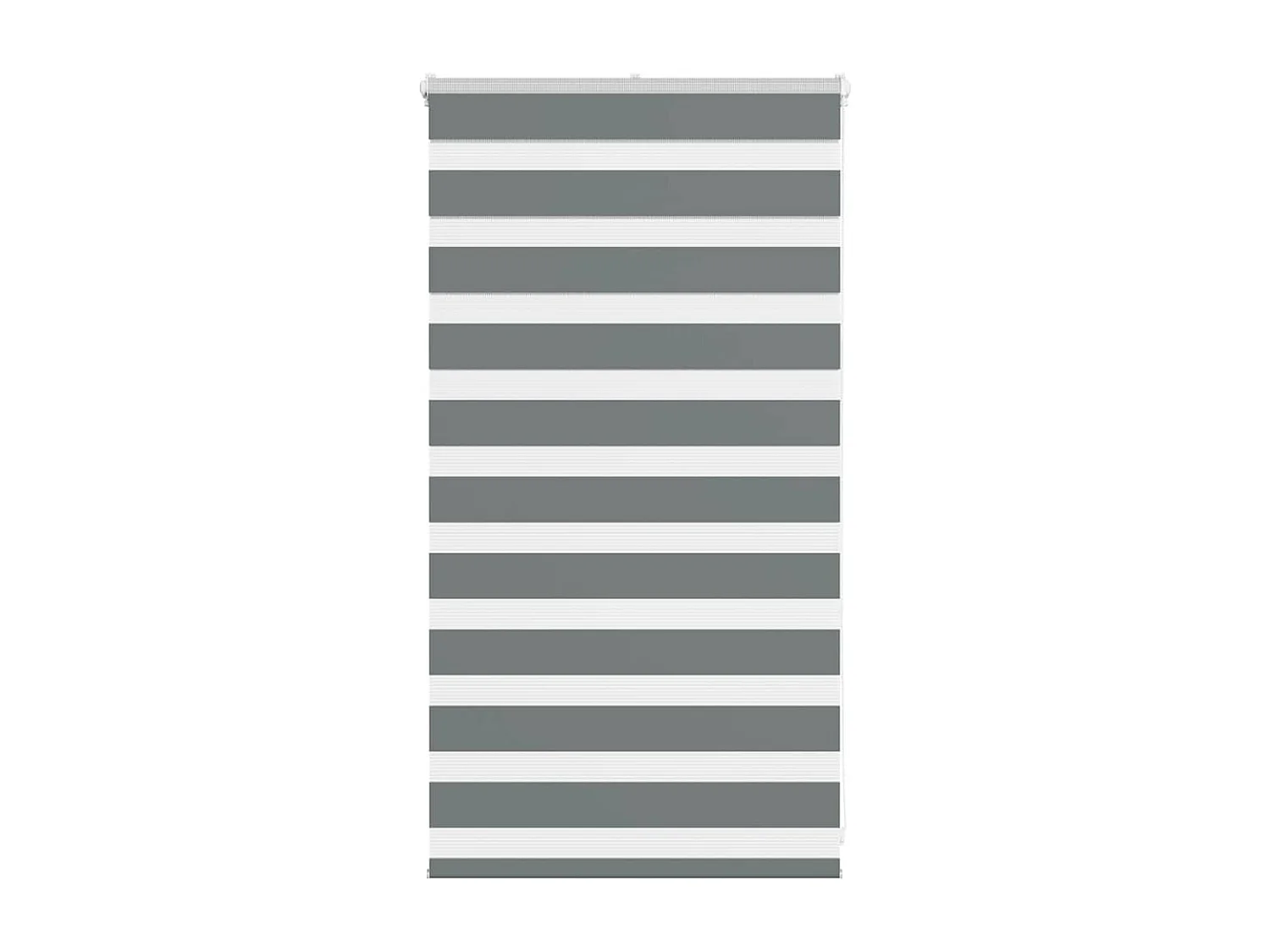 Tessuto per tende zebra grigio scuro larghezza 85,9 cm poliestere