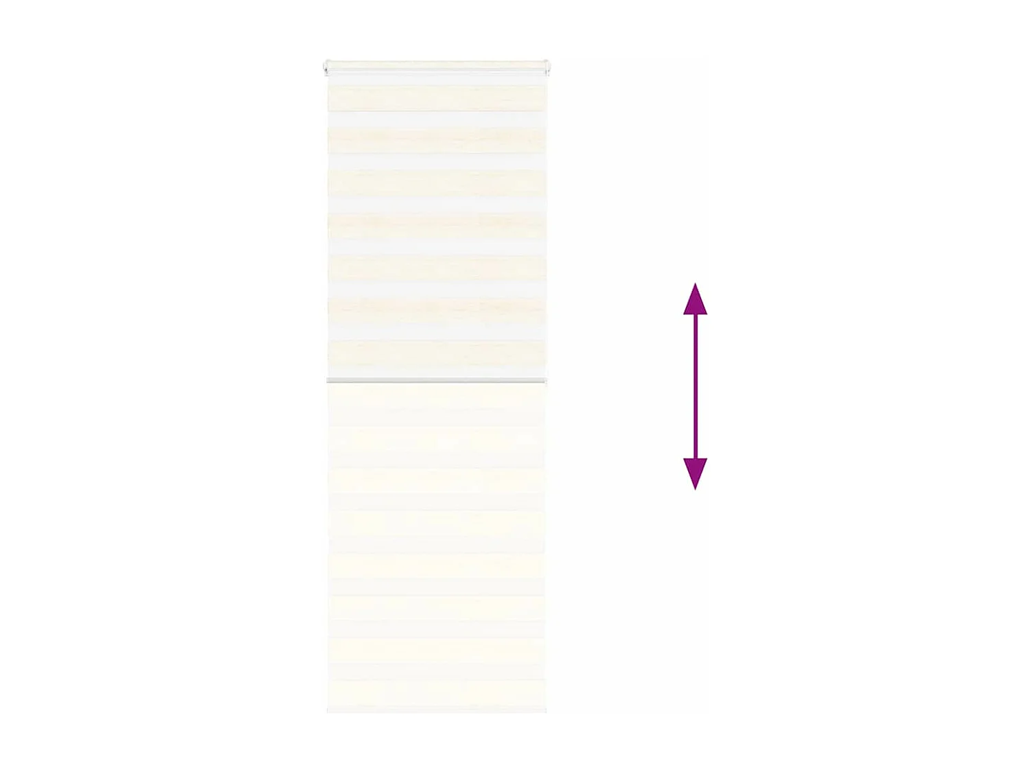 Tessuto per tenda zebra beige marmorizzato larghezza 70,9 cm poliestere