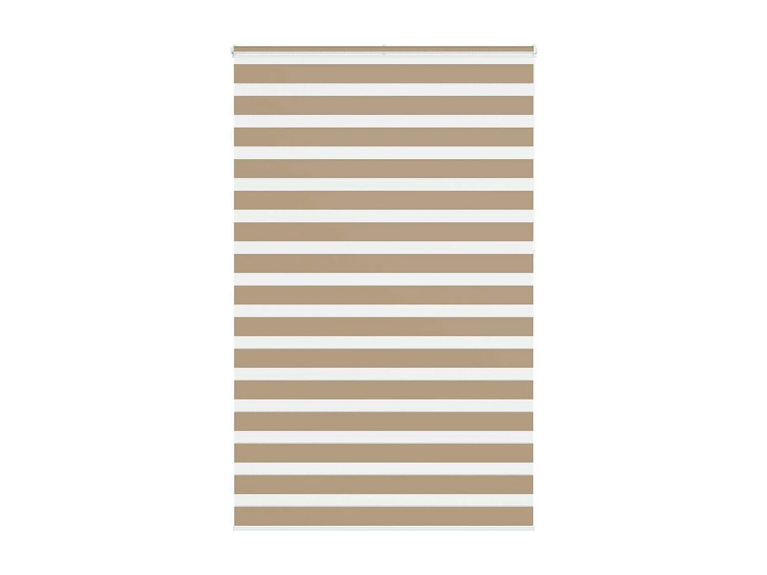 Store zèbre marron sable largeur du tissu 135,9 cm polyester