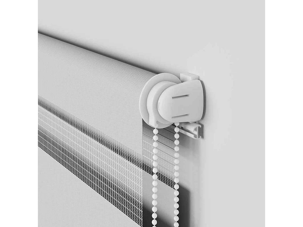 Tessuto per tende zebra grigio chiaro larghezza 50,9 cm poliestere