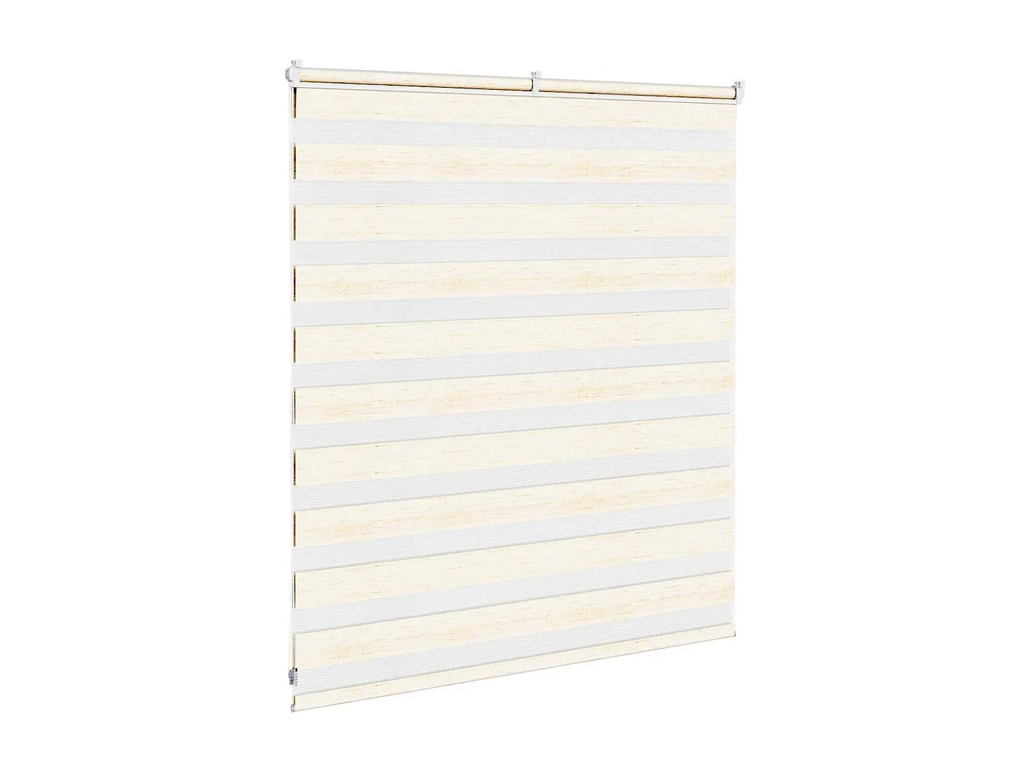 Tessuto per tenda zebra marmorizzata beige larghezza 130,9 cm poliestere