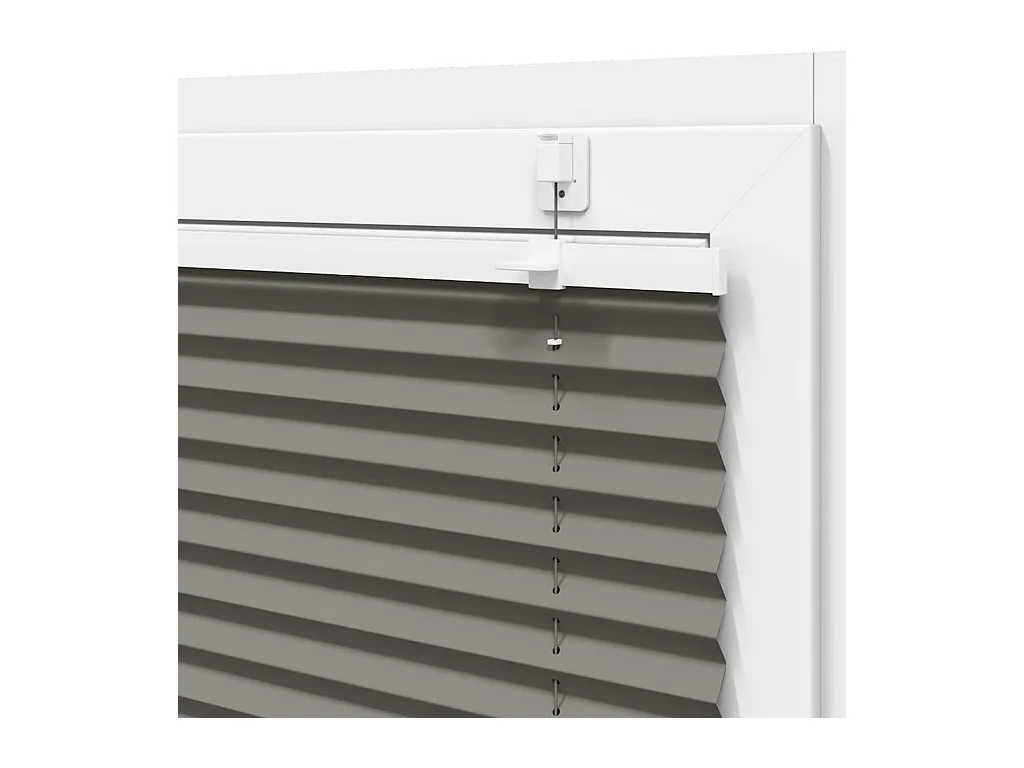 Store plissé anthracite 120x150 cm largeur du tissu 119,4 cm