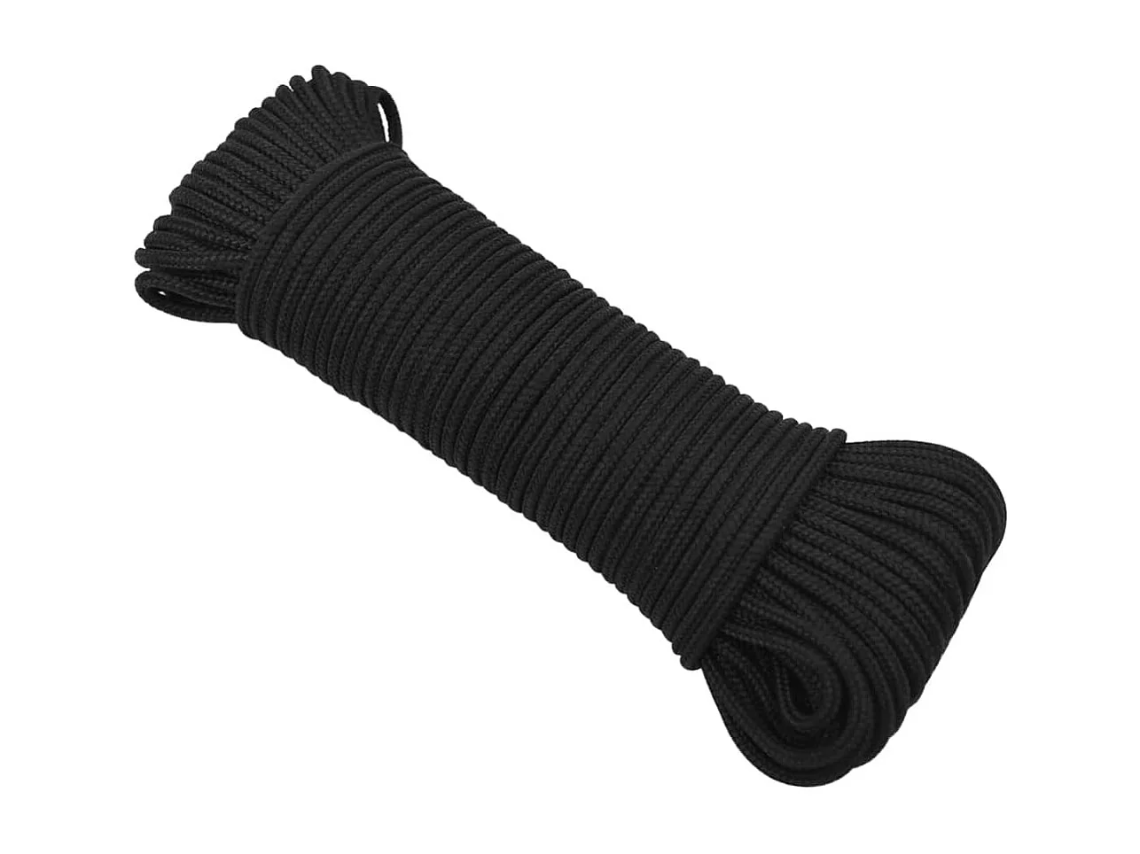 Bootsseil Schwarz komplett 5 mm 100 m Polypropylen