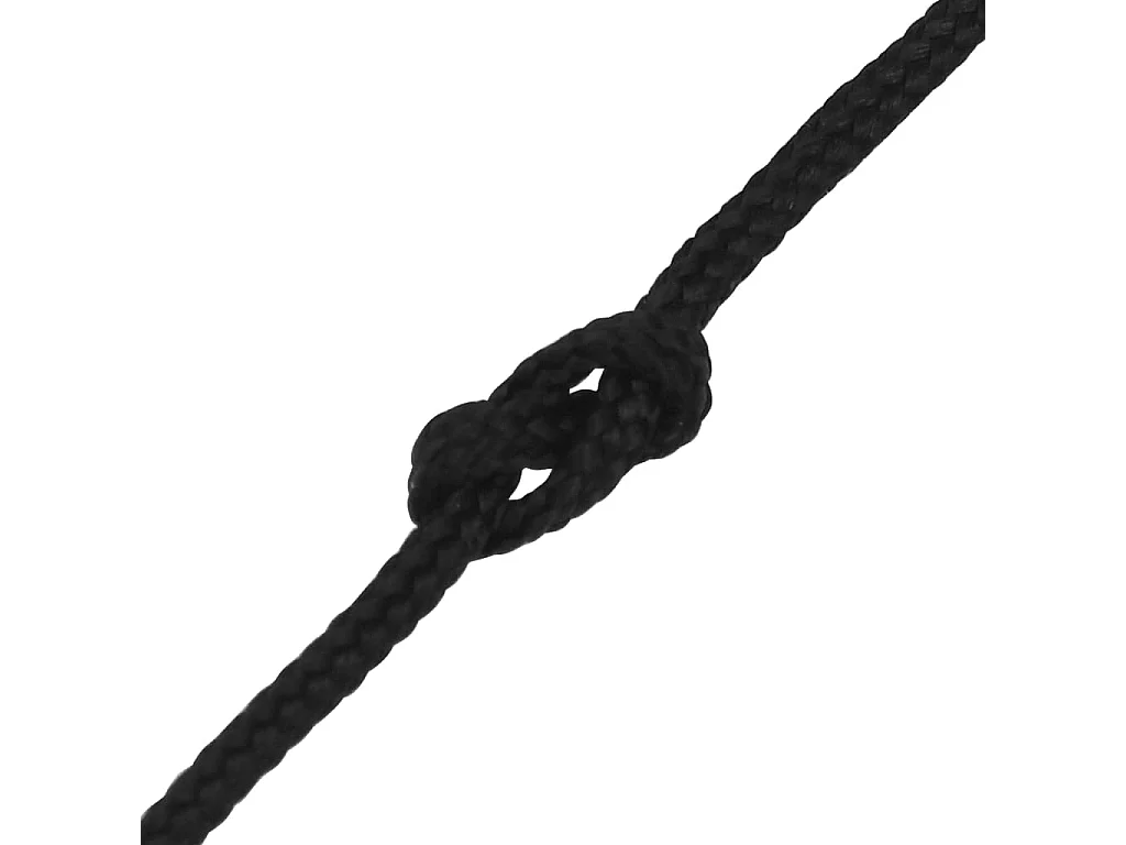 Bootsseil Schwarz komplett 5 mm 100 m Polypropylen