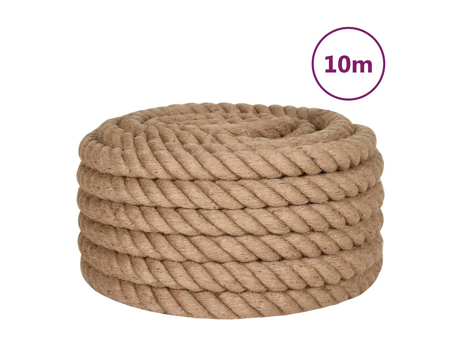 Juteseil 10 m lang 50 mm dick