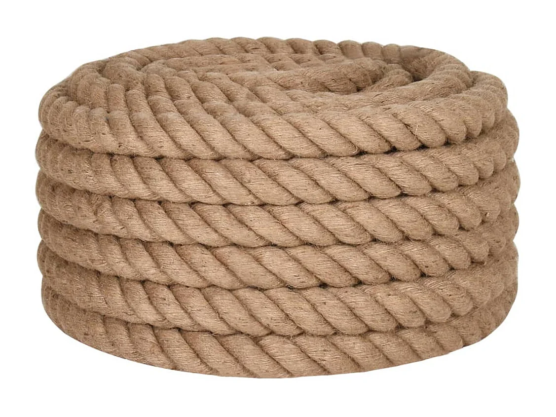 Juteseil 10 m lang 50 mm dick