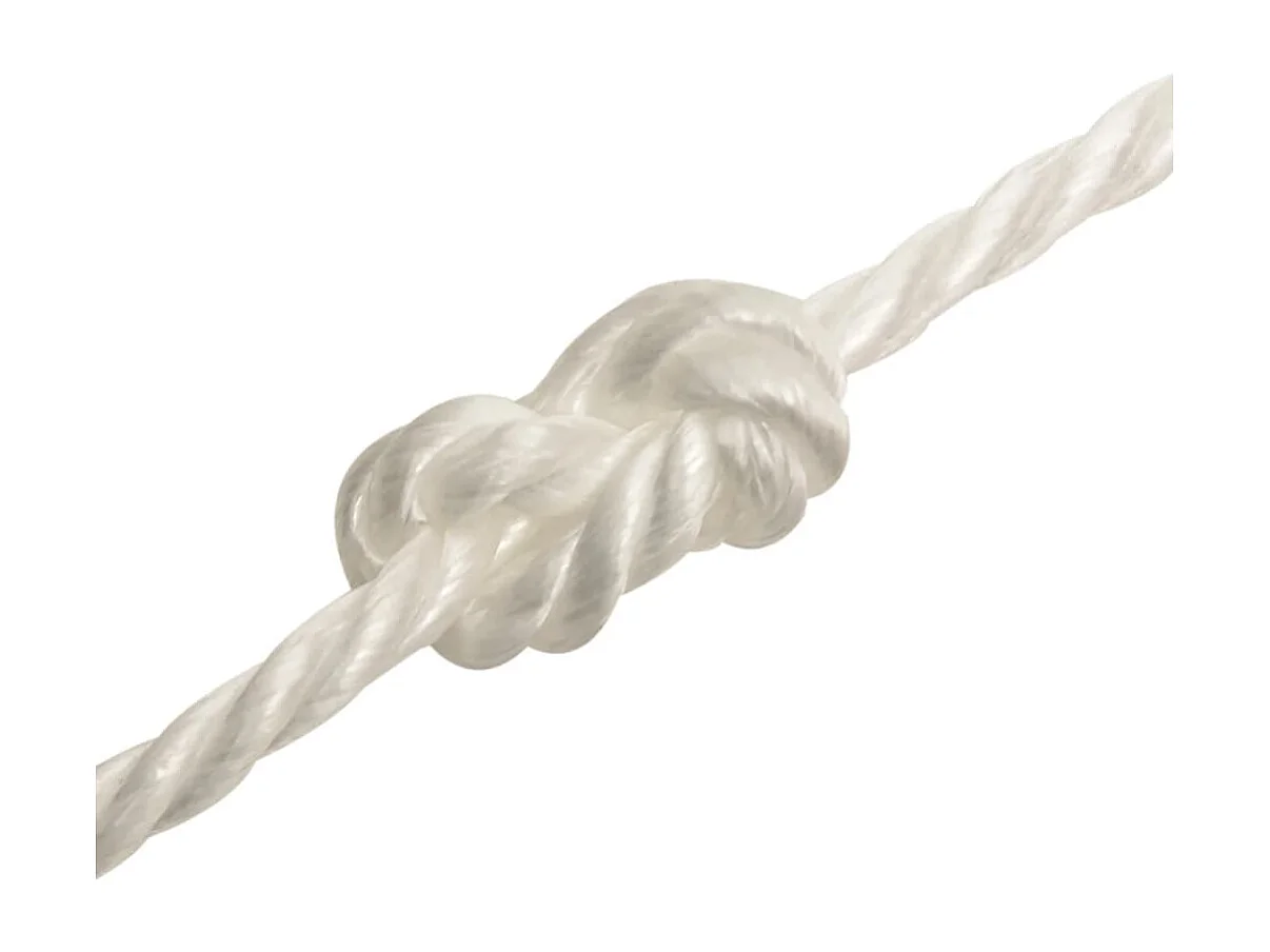 Corda de trabalho branca 24 mm 25 m polipropileno