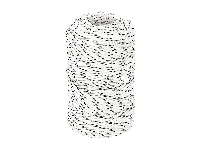 Corda per barca intrecciata bianca 2mmx100m poliestere