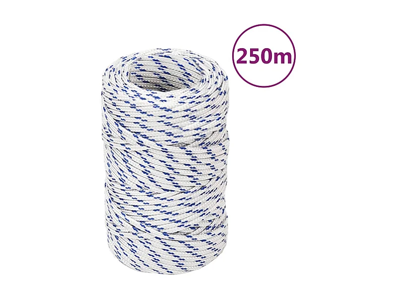 Corda bianca per barca 2 mm 250 m Polipropilene