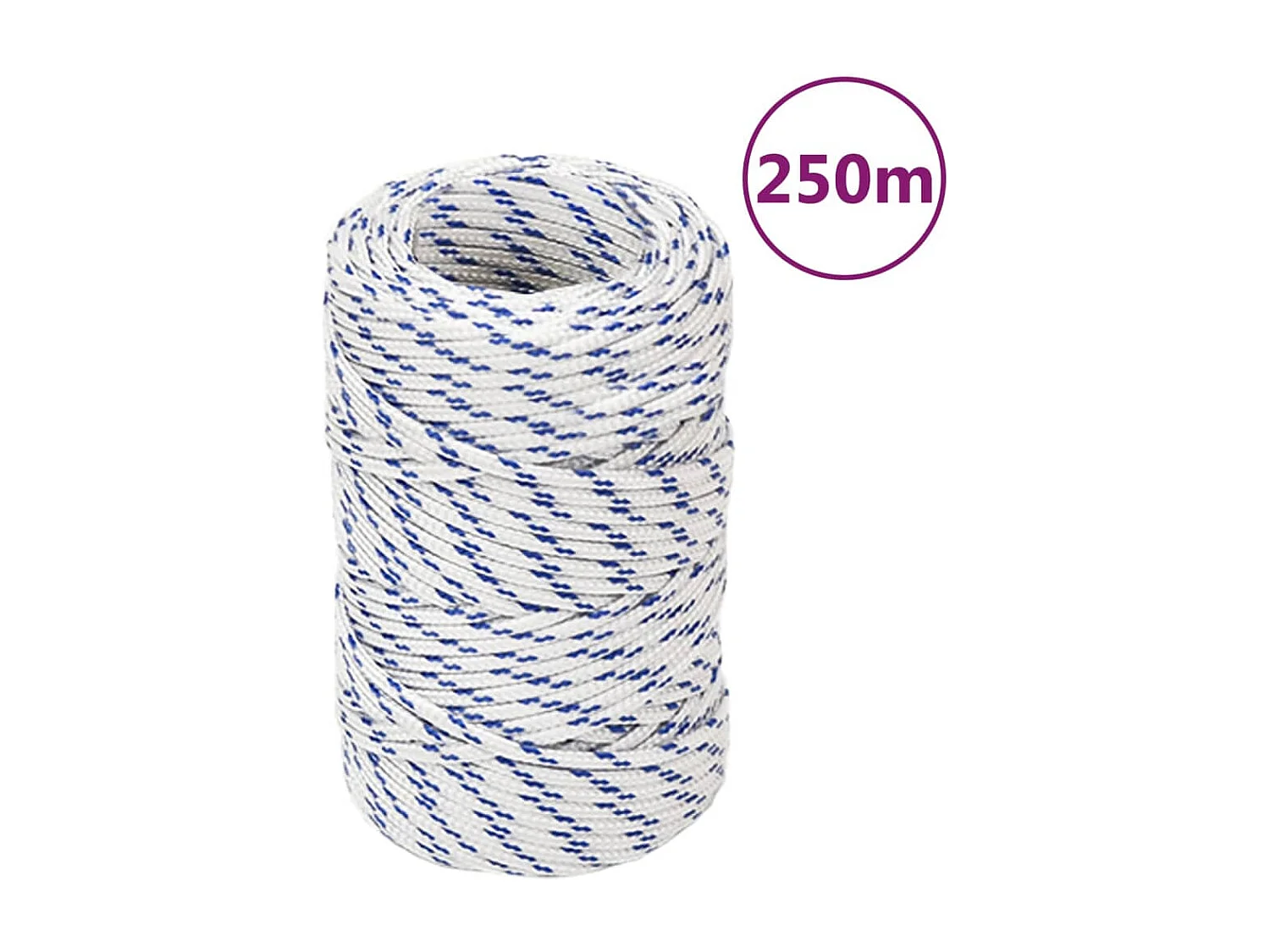 Corde de bateau Blanc 2 mm 250 m Polypropylène