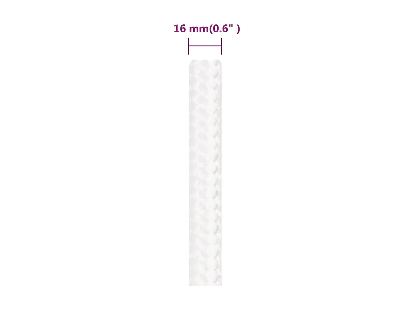 Corda para barco Branco completo 16 mm 250 m Polipropileno