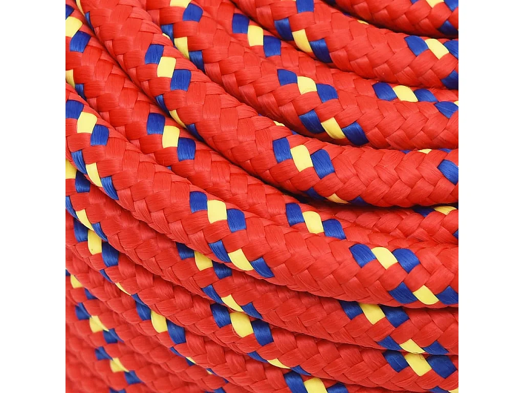 Corde de bateau Rouge 12 mm 25 m Polypropylène