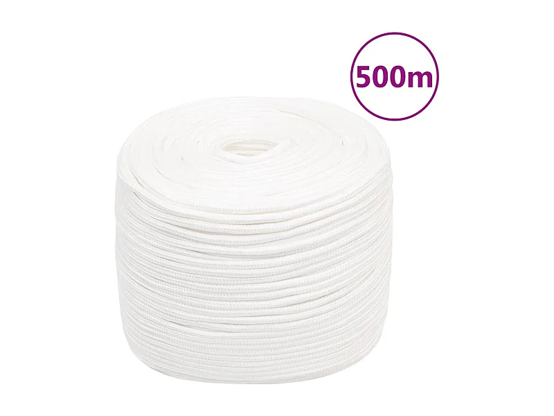 Corde de bateau Blanc complet 10 mm 500 m Polypropylène