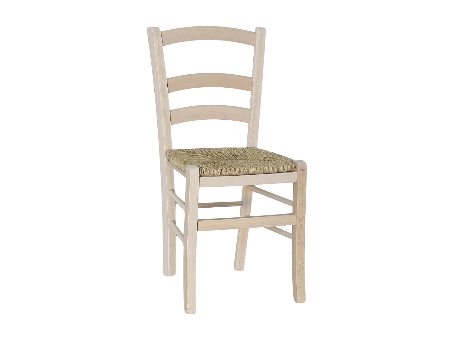 Silla modelo Venezia con asiento de paja cruda para pintar